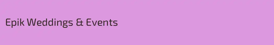 Epik Weddings & Events
